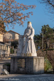 <center>Biver.</center>Sainte Barbe, patronne des mineurs, des artilleurs et des pompiers. Statue réalisée par un mineur, Auguste Ghigo en 1859, placée ici en 1989.