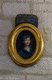 <center>Notre-Dame de la Galline</center>Ex-voto de 1870. Au XIXe siècle, un ex-voto était souvent un portrait, ensuite ce ne sera plus qu'une plaque de marbre avec inscription.
