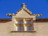 <center>Château de Margon</center>Fronton rénové.