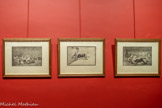<center>Musée Taurin à Béziers. </center>Les 40 eaux fortes de la série La Tauromaquia de Goya. Dos cuadrillas de picadores acosan a un solo toro.
Muerte de Pepe-Hillo en la plaza de Madrid.
Un «caballero en plaza» pone una jabalina con la ayuda de sus sirvientes.