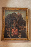 <center>Saint-Genis des Fontaines.</center>Tableau de la Vierge Noire de Montserrat (1644). Il rappelle que abbaye de Saint-Genis fut unie au monastère catalan en 1507.
