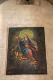 <center>Saint-Genis des Fontaines.</center>Tableau (fin du XVIIIème) représentant une Assomption. Artiste inconnu.