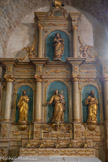 <center>Saint-Genis des Fontaines.</center>Retable du XVIIIème dédié à la Vierge à l’Enfant au centre : St Joseph, St Joachim, père de la Vierge Marie et Ste Anne, mère de Marie