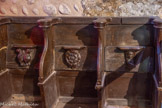 <center>Saint-Genis des Fontaines.</center>Stalles en bois du XVIIème.