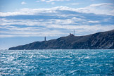 <center>« Navivoile » de Canet à Port-Vendres.</center>Le cap Béhar, avec le phare et le sémaphore.