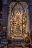 <center>Église Saint-Pierre de Prades</center>La chapelle saint Gaudérique. Dédiée à saint Gaudérique, saint catalan traditionnellement patron des laboureurs, la clé de voûte comme le retable lui sont dédiés. Le retable attribué à Joseph Sunyer, classé, daté de 1714. Les murs sont décorés d'épis de blé par Léo Polge. Saint Gaudérique patron secondaire du diocèse de Perpignan et patron des laboureurs (fête le 16 octobre) a de tout temps été préposé à la pluie par la dévotion populaire.