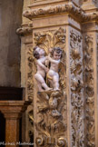 <center>Église Saint-Pierre de Prades</center>Le registre inférieur. Des putti.