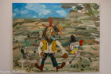 <center>Musée « Acentmètresducentredumonde » » </center>SANCHEZ MARTIN	
BONJOUR MONSIEUR COURBET
Huile sur lin, 130 x 162 cm, 2022