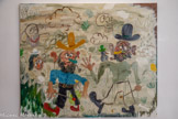 <center>Musée « Acentmètresducentredumonde » » </center>Matias SANCHEZ MARTIN.
PINTORES EN EL CAMPO.
Huile sur toile, 150 x 180 an, 2022.