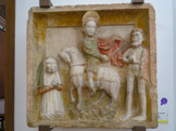 <center>Musée Art Roman.</center>Saint Martin et le pauvre. XVe-XVIe.