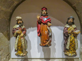 <center>Musée Art Roman.</center>Pere Robredo. Statues du retable Sant Feliu, 1507/1512. Prophète et rois : Salomon Jérémie David (?).