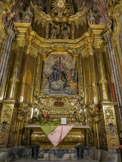 <center>La Cathédrale de Gérone.</center>Chapelle de Sainte Anne. Retable de Josep Barnoya, 1777.