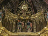 <center>La Cathédrale de Gérone.</center>Chapelle de Sainte Anne. Retable de Josep Barnoya, 1777.