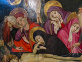 <center>La Cathédrale de Gérone.</center>Lamentation sur le Christ Mort. Catalogne, XVe. Joan Mates. Peinture à la détrempe sur bois.