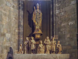 <center>La Cathédrale de Gérone.</center>Chapelle de Saint Honorat. Tombe de l'évêque de Pau.