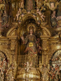 <center>Église Santa Maria de Cadaqués. </center>Retable de l'église Santa Maria de Cadaqués (par Pau Costa 1665-1727), dédié à Notre-Dame de l’Espérance, de style baroque. La Vierge de l'Espérance