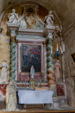 <center>Eglise Saint-Jacques-le-Majeur.</center>Chapelle de la Vierge, 1846. A gauche, sainte Catherine d’Alexandrie avec la roue de son martyre. Statue de Notre-Dame de Lourdes.