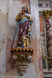 <center>Eglise Saint-Jacques-le-Majeur.</center>Saint Jacques le Majeur, avec la coquille sur son chapeau.