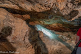 <center>Grotte aux Palmiers</center>Au fond, le trou qui arrive dans la cour du château, bouché apr une coulée de boue.