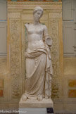 <center>Arles : Musée Arlaten. </center>Vénus d'Arles, plâtre. D'après Praxitèle, IVe siècle av. J.-C. Original, au Louvre. Louis XIV, en 1683, s’était fait offrir « la plus belle statue découverte en France ».