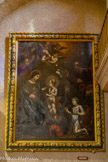 <center>L'Église Saint-Christophe.</center>A droite, en entrant, la Sainte Famille à gauche, et à droite Jean-Baptiste enfant, Saint Zacharie et Sainte Elisabeth.. XVIIIe siècle.