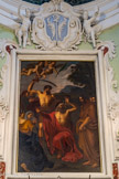 <center>Eglise abbatiale de St Pons</center>La décollation de Pons, du peintre niçois Joseph Castel, début 19° s.