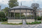 <center>Jardin Albert 1er.</center>Edifié en 1868 dans le Jardin Albert Ier, le kiosque à musique a été entièrement restauré et continuera à accueillir l’Orchestre Municipal.