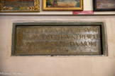 <center>Ermitage Notre-Dame de Font-Romeu.</center>Inscription funéraire d'un des fils de Joseph Sunyer enterré ici