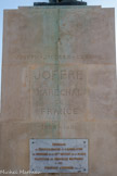 <center>Rivesaltes</center>A Joseph Jacques Césaire Joffre maréchal de France.