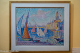 <center>Paul SIGNAC 1863-1935</center>Saint-Tropez, le quai, 1899.
Huile sur toile. Don de Mme Berthe Signac, 1942