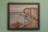 <center>Albert Marquet (1875-1947)</center>Saint-Tropez, les maisons du port, 1905
Huile sur toile.
Fonds du Museon Tropelen