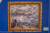 <center>Othon FRIESZ 1879-1949</center>Le port d’Anvers, 1906.
Huile sur toile.
Don de Madame Laffin-Grammont, 1963