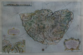 <center>Le musée Lapérouse.</center>Carte de l'Isle de France.