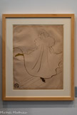 <center>Musée Toulouse-Lautrec</center>Henri de Toulouse-Lautrec
May Milton
1895
Lithographie au pinceau, au crachis et au crayon avec trame report, en deux couleurs (pierre de trait en vert olive et pierre de couleur en noir pour les yeux), 5e épreuve d’essai, exemplaire unique imprimé par Ancourt. Albi, musée Toulouse-Lautrec. Don de la Société des Amis du musée, 2010.