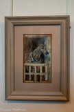 <center>Musée Toulouse-Lautrec</center>Henri de Toulouse-Lautrec
(1864-1901)
Cheval derrière une barrière dans une stalle 1880
Huile sur bois.
Don Comtesse A.de Toulouse-Lautrec, 1922.
