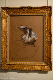 <center>Musée Toulouse-Lautrec</center>Henri de Toulouse-Lautrec
(1864-1901)
Femme qui se peigne 1896
Huile sur carton
Don Famille Toulouse-Lautrec, 1922.
