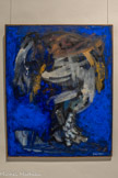 <center>Abbaye de Beaulieu-en-Rouergue  </center>Ida Karskaya
(Bender, Moldavie, 1905 - Paris, 1990)
Ni vu ni connu.
1966
Technique mixte sur toile