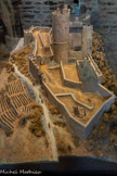 <center>Najac : Forteresse Royale. </center>Maquette de la forteresse en 1253.