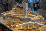 <center>Najac : Forteresse Royale. </center>Maquette de la forteresse en 1253.