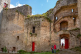 <center>Najac : Forteresse Royale. </center>La porte vue de l'intérieur.