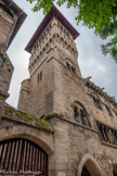 <center>Saint-Antonin-Noble-Val </center>La tour, d’inspiration toscane est une création d'Eugène Viollet-le-Duc, l’illustre architecte qui restaura cet édifice au 19e siècle.