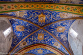 <center>L’église Saint Corneille de Puycelsi</center>Plafond de la nef