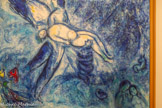 <center>La Création de l'homme</center>La partie inférieure est peinte dans un bleu vibrant animé de représentations végétales ou animales. Un être ailé s’avance, tenant Adam dans ses bras. Le serpent enroulé sous le corps d'Adam, tout comme Ève tenant la pomme en bas à droite, laissent présager le péché originel.