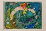 <center>Esquisse pour Noé et l'Arc en ciel </center>1961 -1966.
Pastel, encre de Chine et lavis d'aquarelle sur papier.