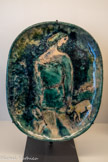 <center>Joseph berger</center>1951.
Plat en céramique, décor aux engobes et aux oxydes sous couverte.
Achat en 2017.