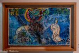 <center>Esquisse pour Moïse devant le Buisson ardent.</center>1960-1966.
Huile sur papier rentoilé.
Donation de Marc Chagall, 1972