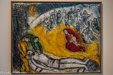 <center>La Descente de croix</center>1968 -1976.
Huile sur toile de lin.
Dépôt du musée national d’art moderne. Paris, au musée national Marc Chagall.