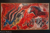 <center>Le cheval roux</center>1967. Huile sur toile de lin.
Dépôt du musée national d’art moderne. Paris, au musée national Marc Chagall.
