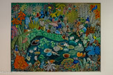 <center>Le musée Dom Robert et de la tapisserie du XXe siècle</center>La Vie douce
DOM ROBERT (1907-1997) Maquette de la tapisserie La Vie douce. Aquarelle sur papier 1951. 50,5 x 65 cm
