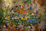<center>Le musée Dom Robert et de la tapisserie du XXe siècle</center>Enfants de lumière
D’après DOM ROBERT (1907-1997) Tapisserie de basse lisse. Laine et coton
Atelier de La Beauze, Aubusson, 1999 Carton de 1968 340 x 504 cm <br>